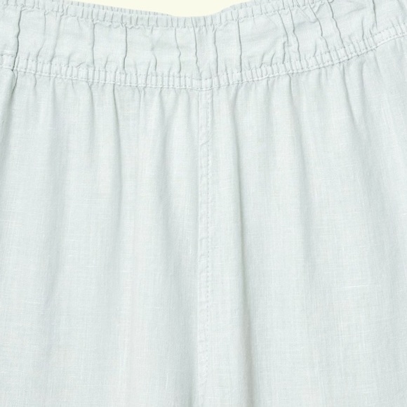 90s Coastal 100% Linen Wide Leg Breezy Beach Pants M Gray/Green Sigrid Olsen - Picture 4 of 11